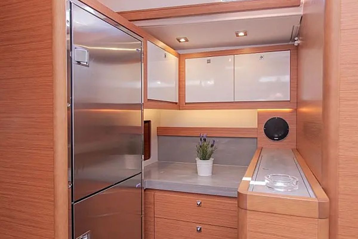 Galley of Johanna, a Dufour 530 sailboat at Seget Donji, Croatia