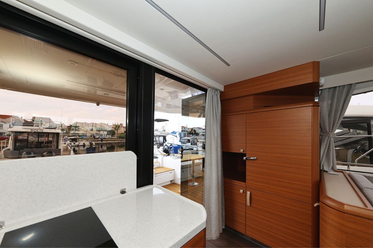 Galley of Red Hot, a Greenline 48 Fly yacht at Grad Biograd na Moru, Croatia