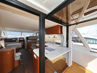 Galley of Red Hot, a Greenline 48 Fly yacht at Grad Biograd na Moru, Croatia