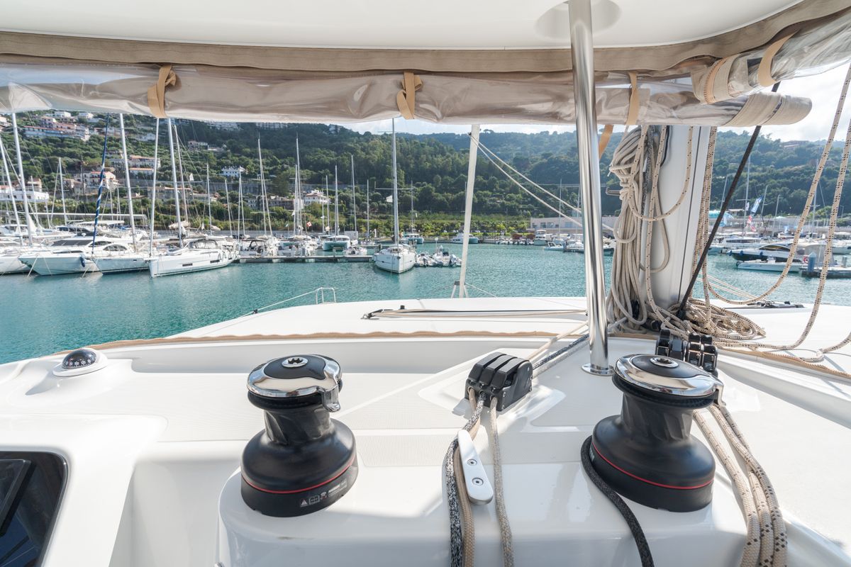 Ferd - Premium line, a Lagoon 42 catamaran at Capo d'Orlando, Italy
