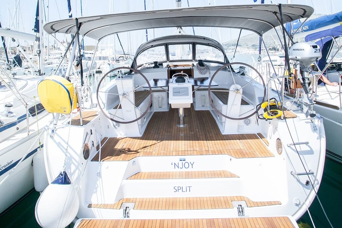 'njoy, a Bavaria Cruiser 46 sailboat at Dubrovnik, Croatia