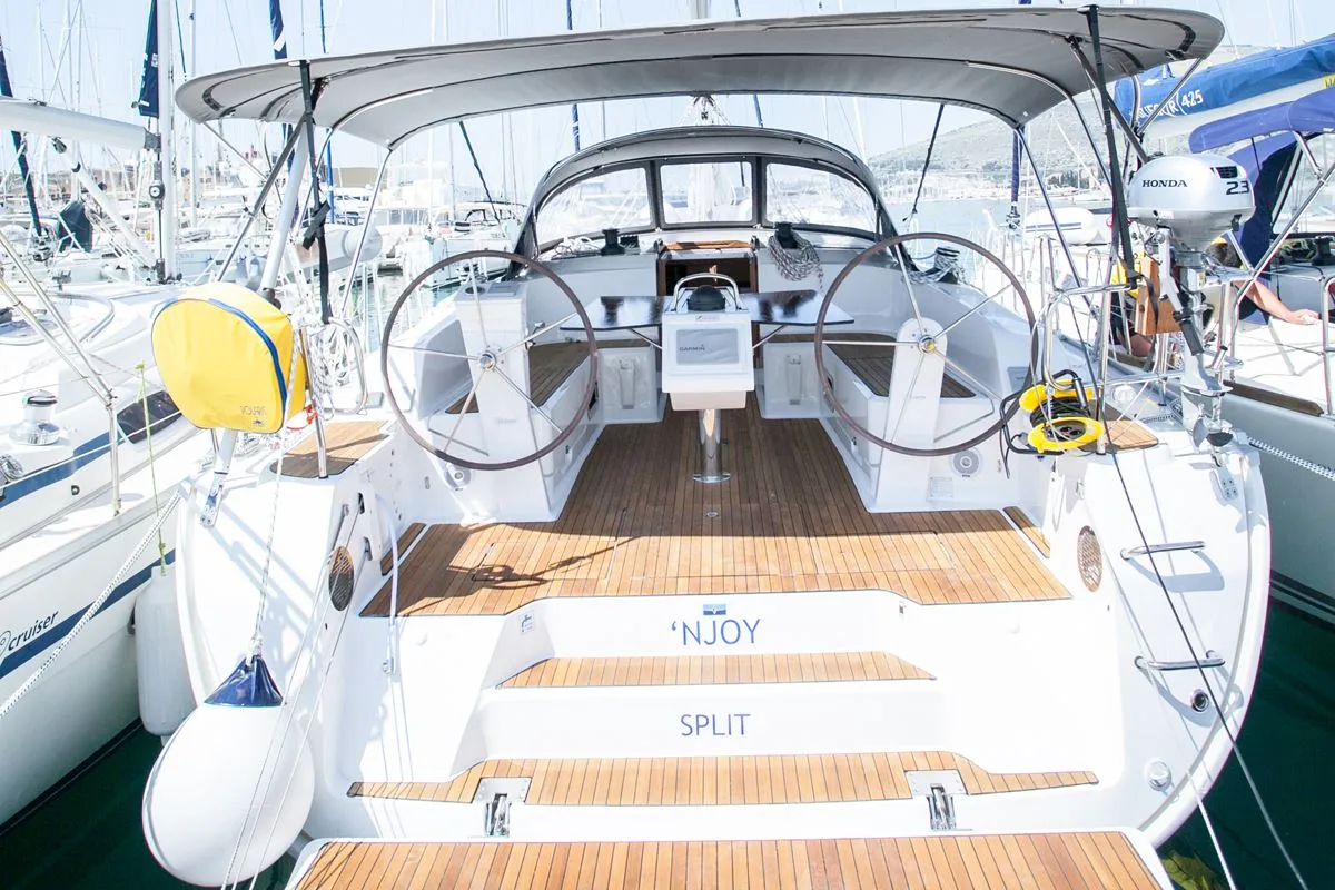 'njoy, a Bavaria Cruiser 46 sailboat at Dubrovnik, Croatia