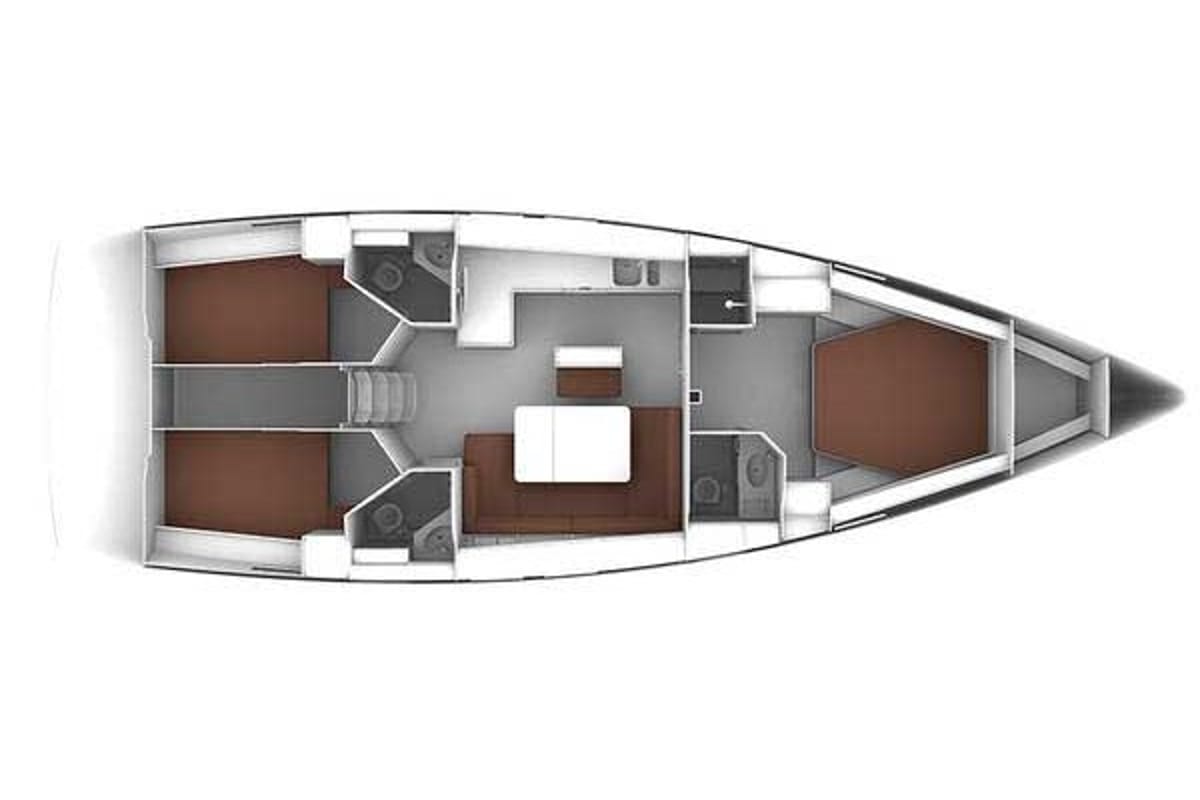 'njoy, a Bavaria Cruiser 46 sailboat at Dubrovnik, Croatia