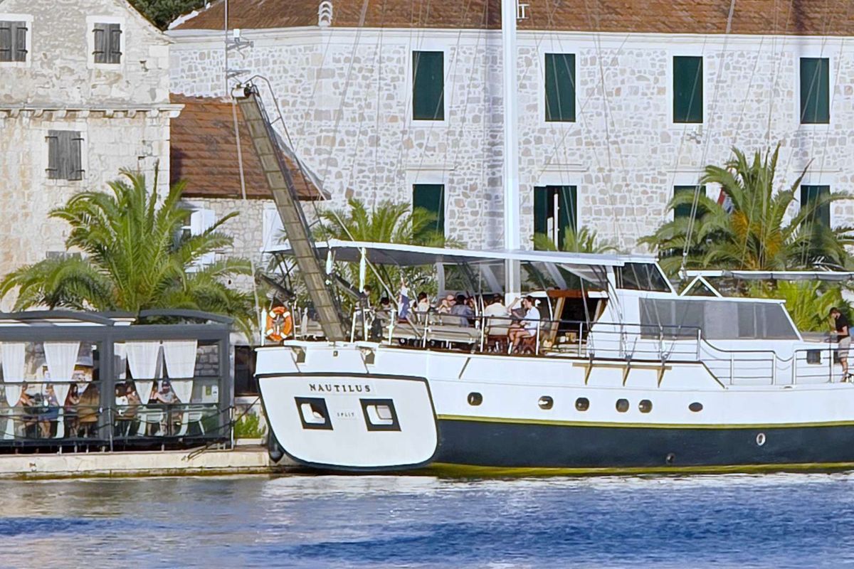 Deck of Nautilus, a Unknown Nautilus yacht at Split, Croatia