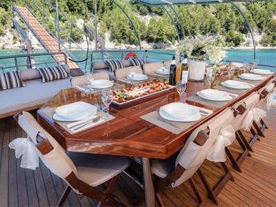 Salon of Nautilus, a Unknown Nautilus yacht at Split, Croatia