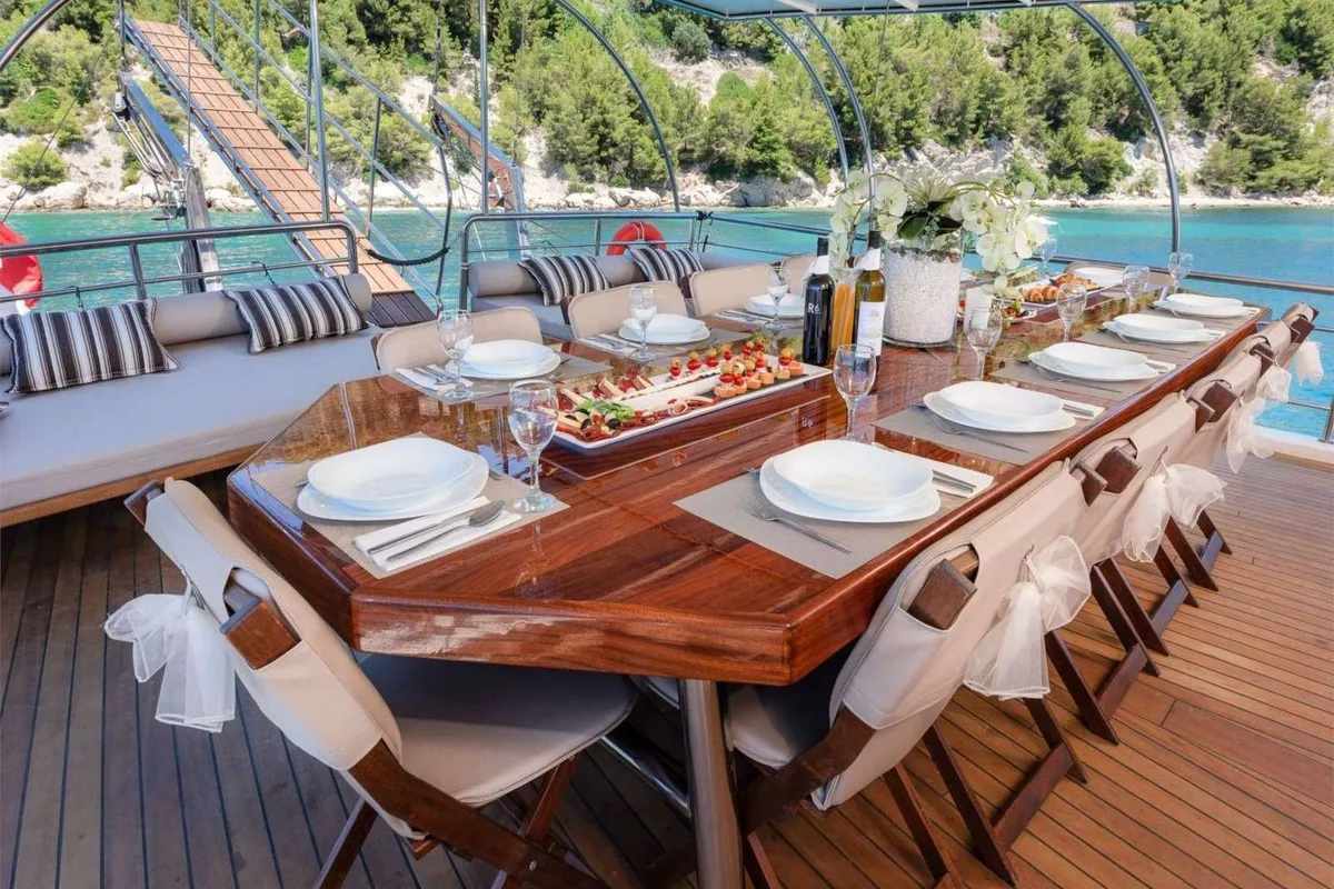 Salon of Nautilus, a Unknown Nautilus yacht at Split, Croatia