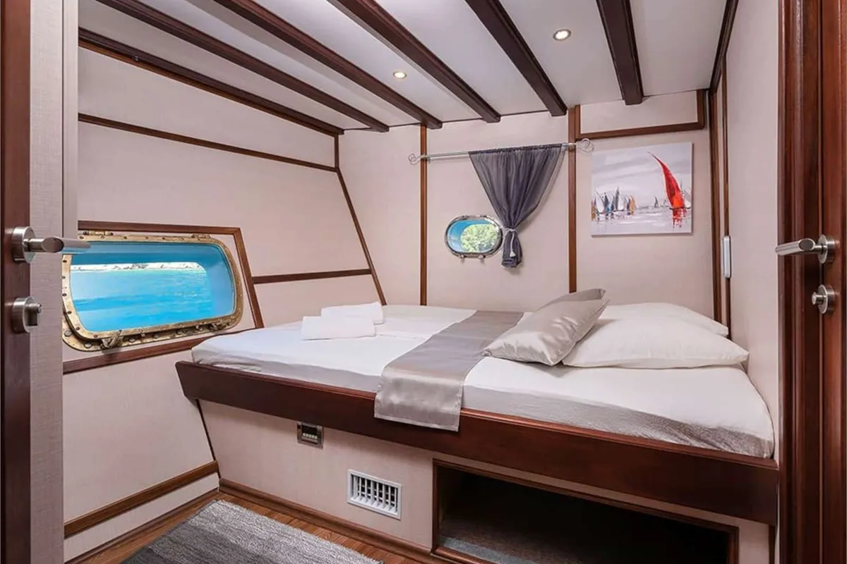 Cabin on Nautilus, a Unknown Nautilus yacht at Split, Croatia