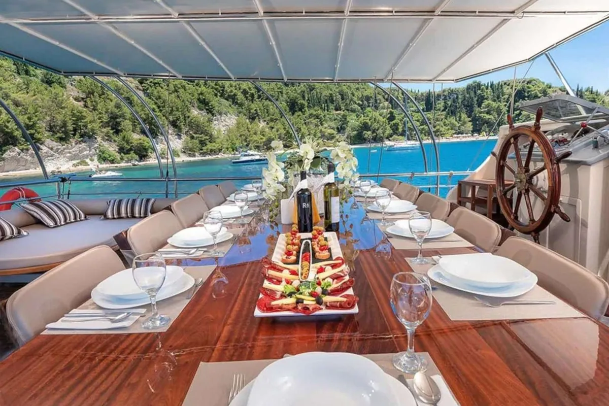 Deck of Nautilus, a Unknown Nautilus yacht at Split, Croatia