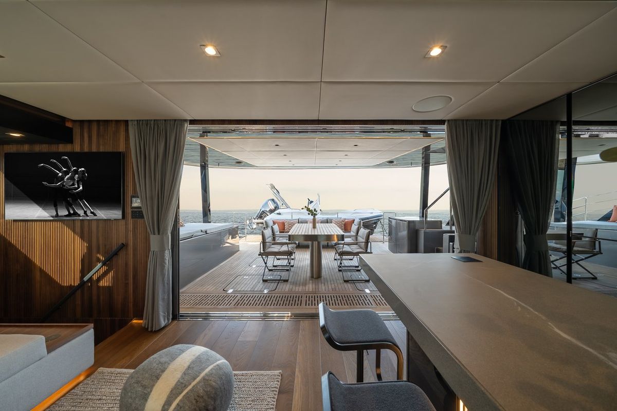 Galley of Ahalya, a Sunreef Yachts Sunreef 60 catamaran at Grad Kaštela, Croatia
