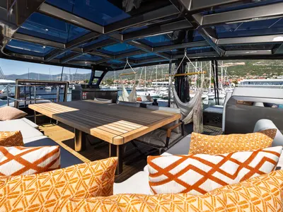 Galley of Ahalya, a Sunreef Yachts Sunreef 60 catamaran at Grad Kaštela, Croatia