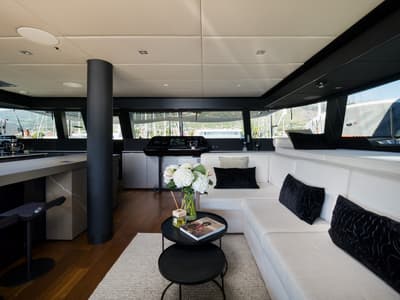 Salon of Ahalya, a Sunreef Yachts Sunreef 60 catamaran at Grad Kaštela, Croatia