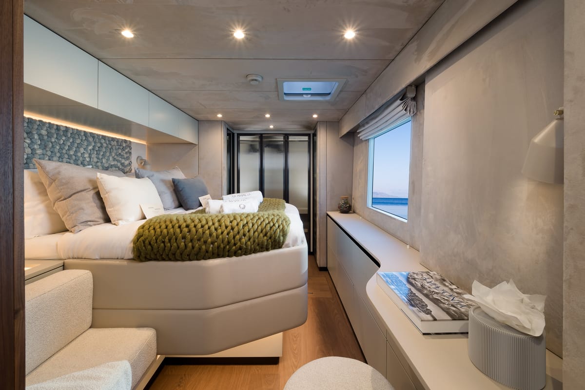 Cabin on Ahalya, a Sunreef Yachts Sunreef 60 catamaran at Grad Kaštela, Croatia