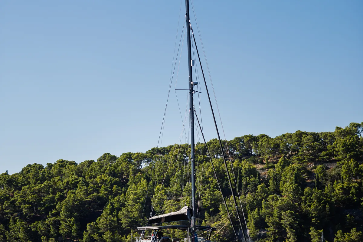 Exterior view of Ahalya, a Sunreef Yachts Sunreef 60 catamaran at Grad Kaštela, Croatia