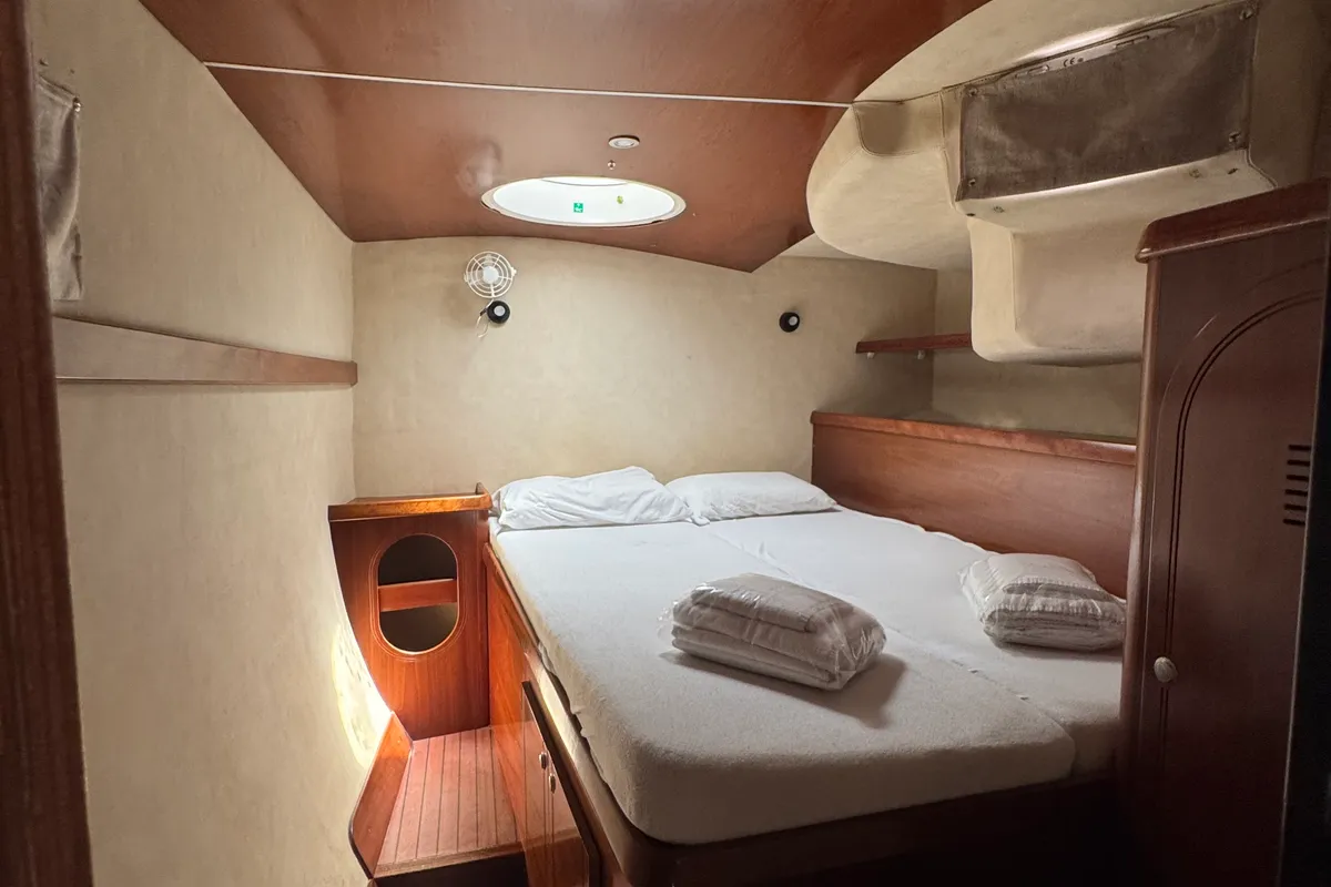 Cabin on Artemis K, a Fountaine Pajot Belize 43 - 4 + 2 cab. catamaran at Municipal Unit of Lefkada, Greece
