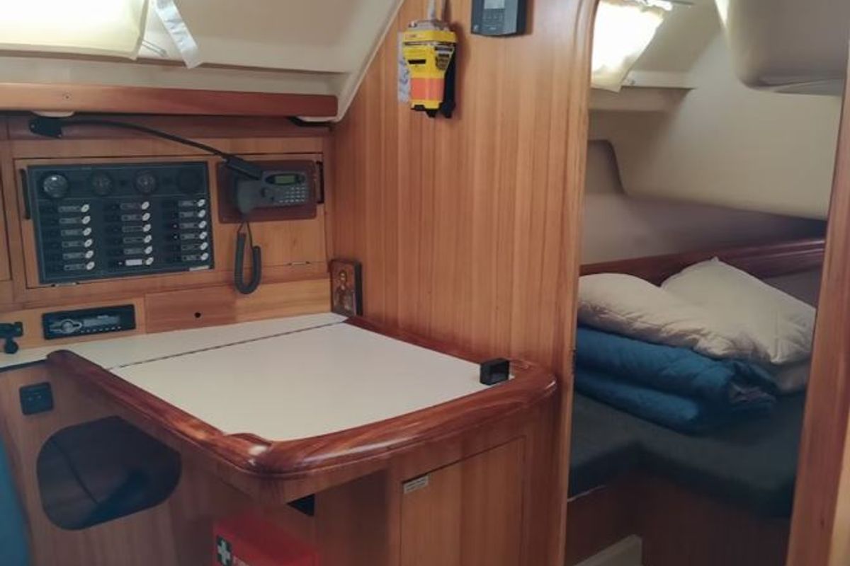 Cabin on ARMONIA, a Dufour Gib Sea 43 sailboat at Volos Municipality, Greece