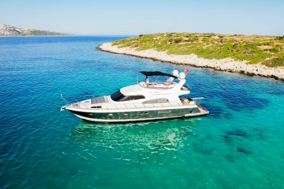 Exterior view of ZEUS, a Gulet Custom built 183 yacht at Bodrum, Turkey