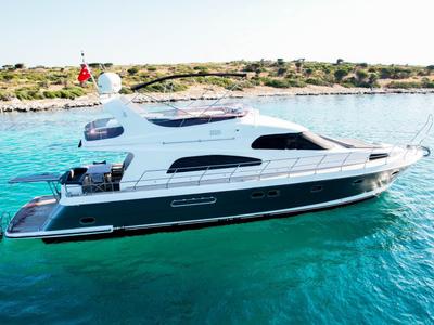Exterior view of ZEUS, a Gulet Custom built 183 yacht at Bodrum, Turkey
