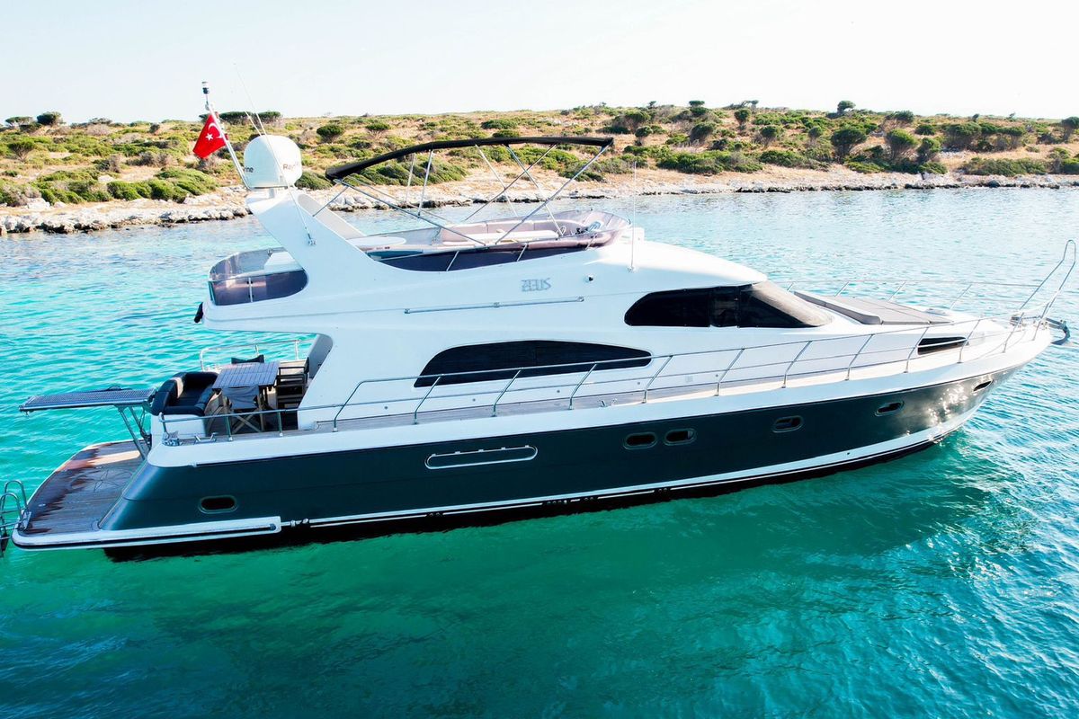 Exterior view of ZEUS, a Gulet Custom built 183 yacht at Bodrum, Turkey