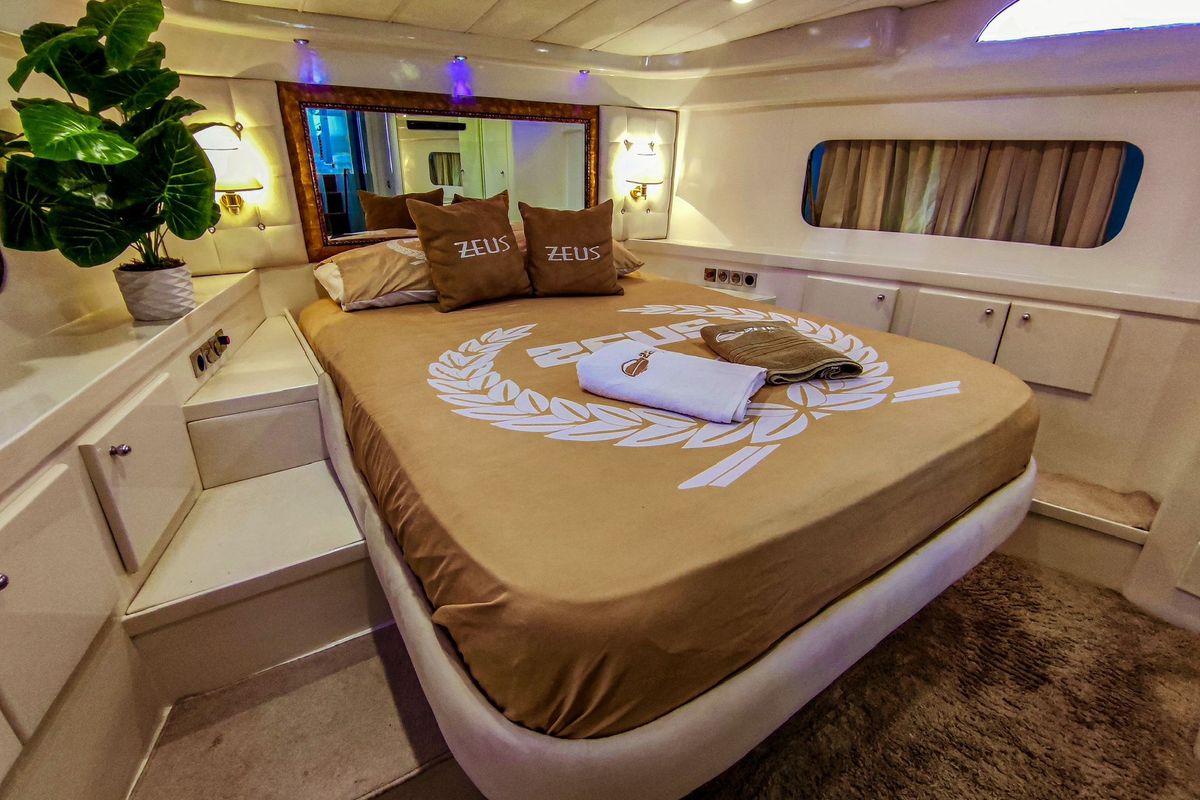 Cabin on ZEUS, a Gulet Custom built 183 yacht at Bodrum, Turkey