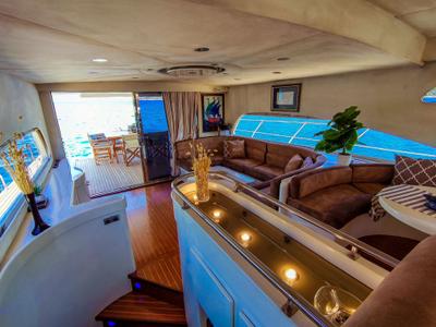 Salon of ZEUS, a Gulet Custom built 183 yacht at Bodrum, Turkey
