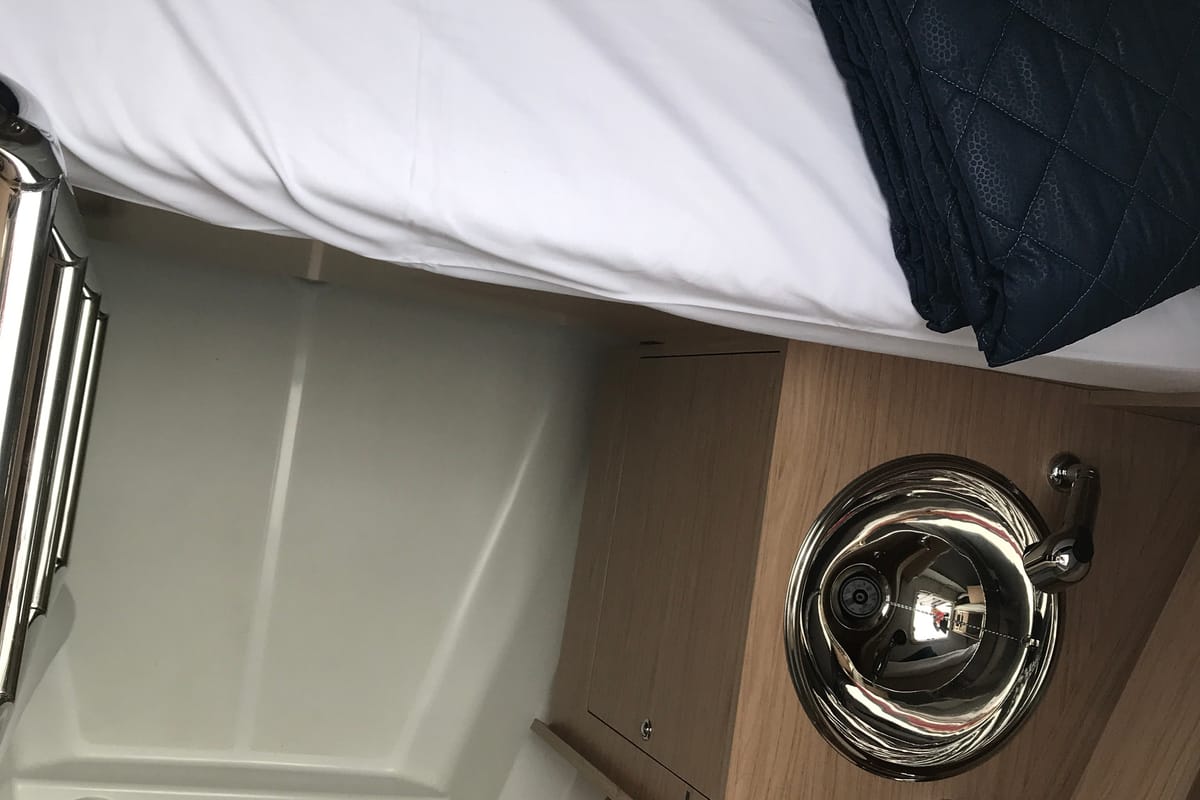 Head on Gacrux, a Beneteau Oceanis 51.1 sailboat at Rosignano Solvay, Italy