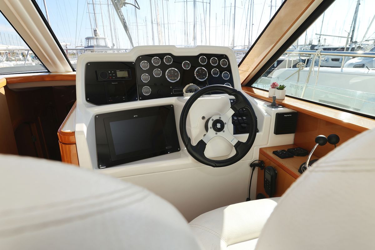 Cockpit of KATANA, a Beneteau Antares 13,80 yacht at Općina Sukošan, Croatia