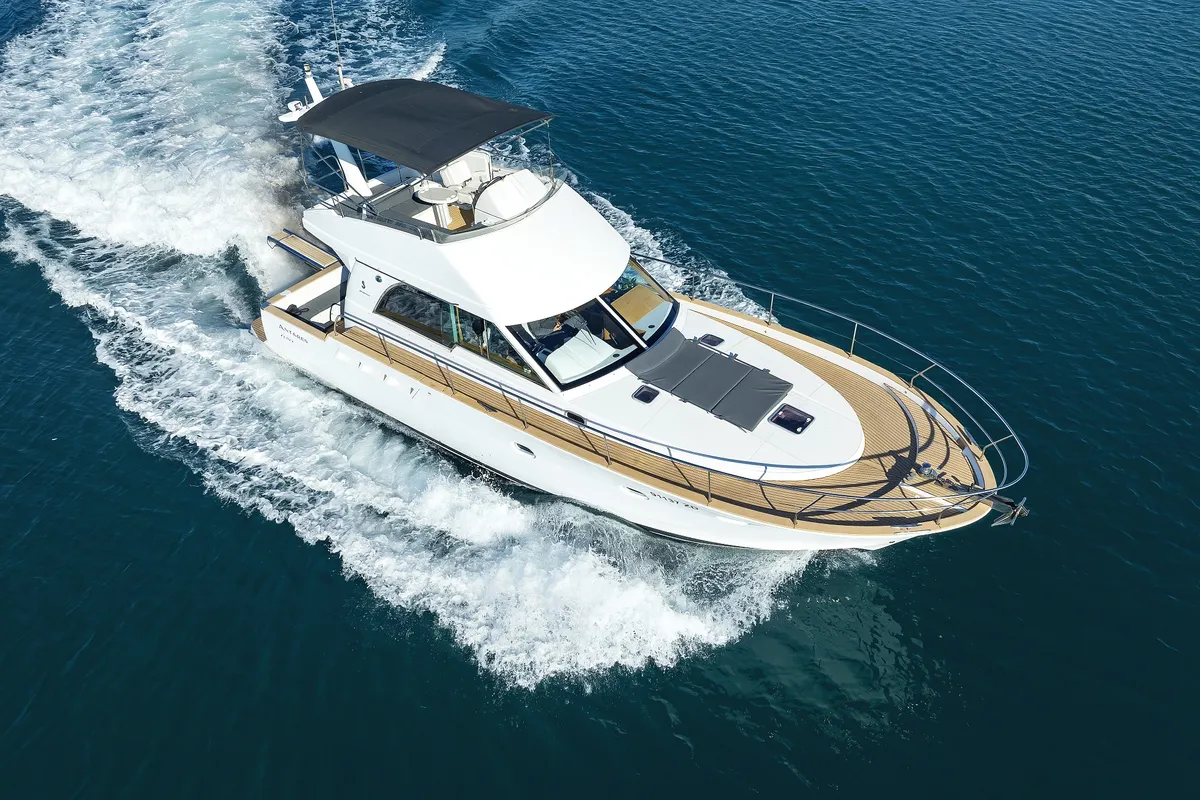 Exterior view of KATANA, a Beneteau Antares 13,80 yacht at Općina Sukošan, Croatia