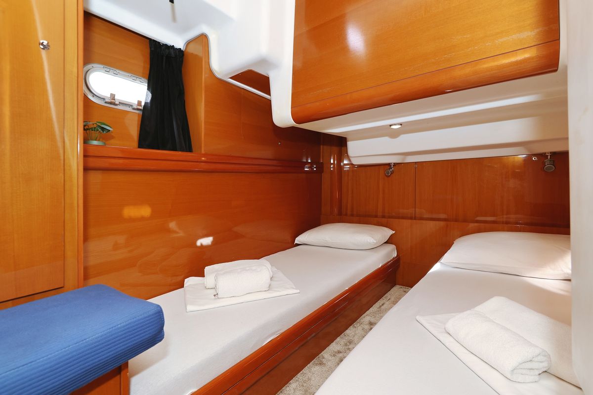 Cockpit of KATANA, a Beneteau Antares 13,80 yacht at Općina Sukošan, Croatia