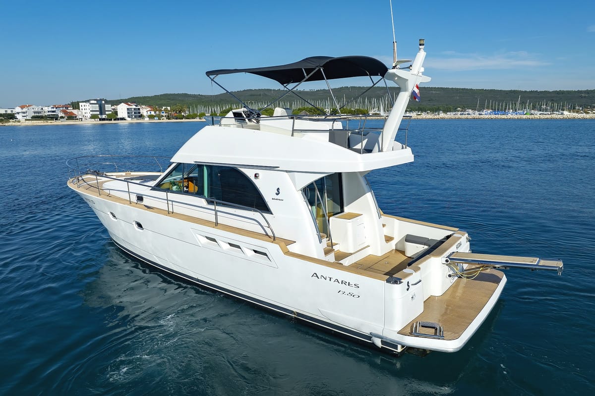 Exterior view of KATANA, a Beneteau Antares 13,80 yacht at Općina Sukošan, Croatia