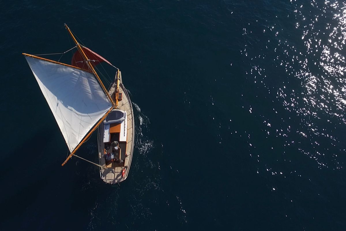 Exterior view of Black Bird, a Unknown Pilot Cutter sailboat at Grad Pula, Croatia