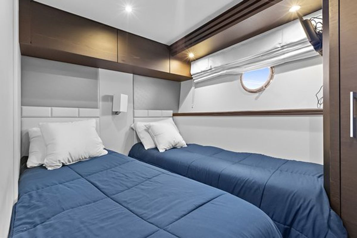Cabin on After Parr T, a Marquis Yachts Marquis 720 Flybridge yacht at Stock Island, United States