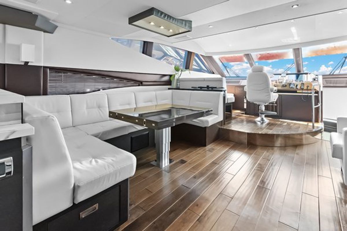 Salon of After Parr T, a Marquis Yachts Marquis 720 Flybridge yacht at Stock Island, United States