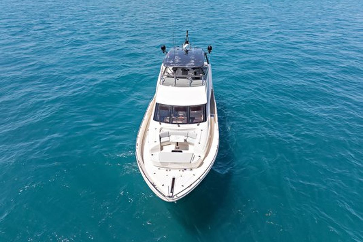 Exterior view of After Parr T, a Marquis Yachts Marquis 720 Flybridge yacht at Stock Island, United States