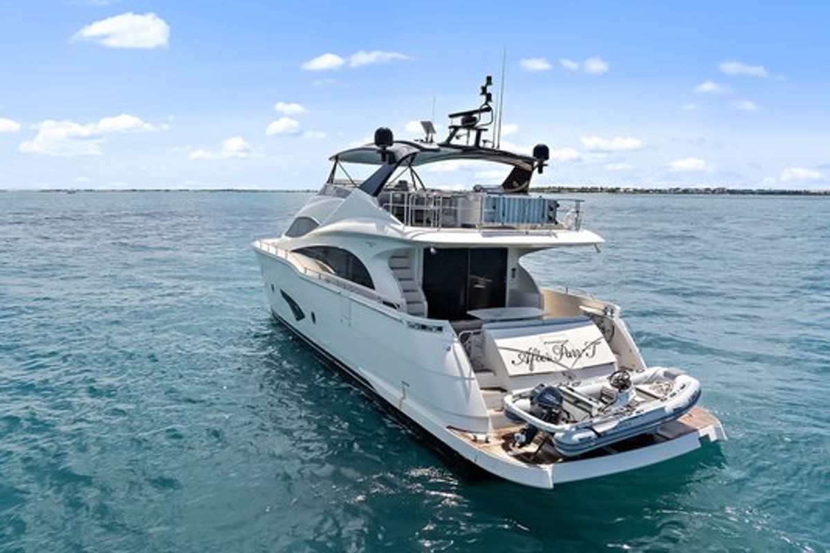 Exterior view of After Parr T, a Marquis Yachts Marquis 720 Flybridge yacht at Stock Island, United States