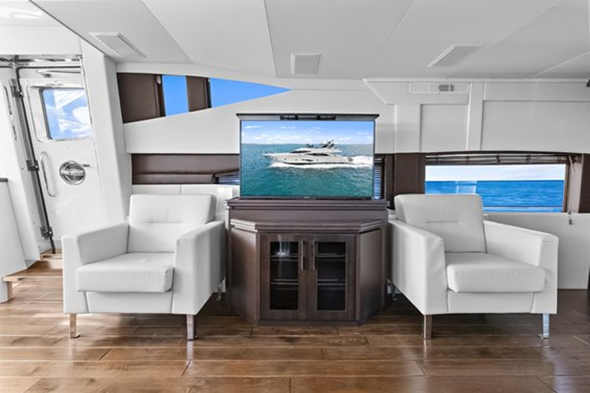 Salon of After Parr T, a Marquis Yachts Marquis 720 Flybridge yacht at Stock Island, United States