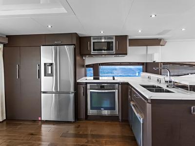 Galley of After Parr T, a Marquis Yachts Marquis 720 Flybridge yacht at Stock Island, United States