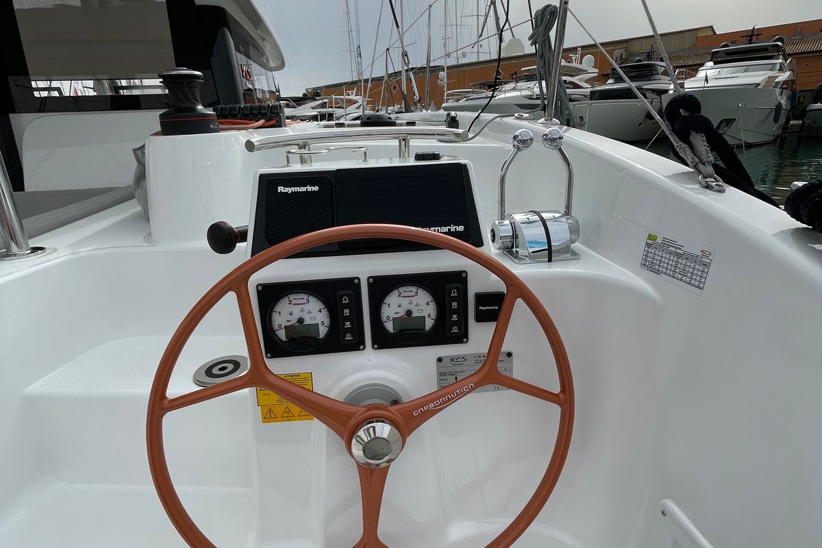 Head on Saona, a Excess 11 catamaran at Ibiza, Spain