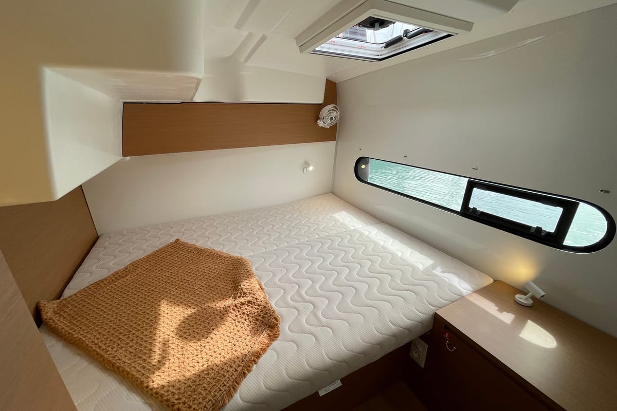 Cabin on Saona, a Excess 11 catamaran at Ibiza, Spain