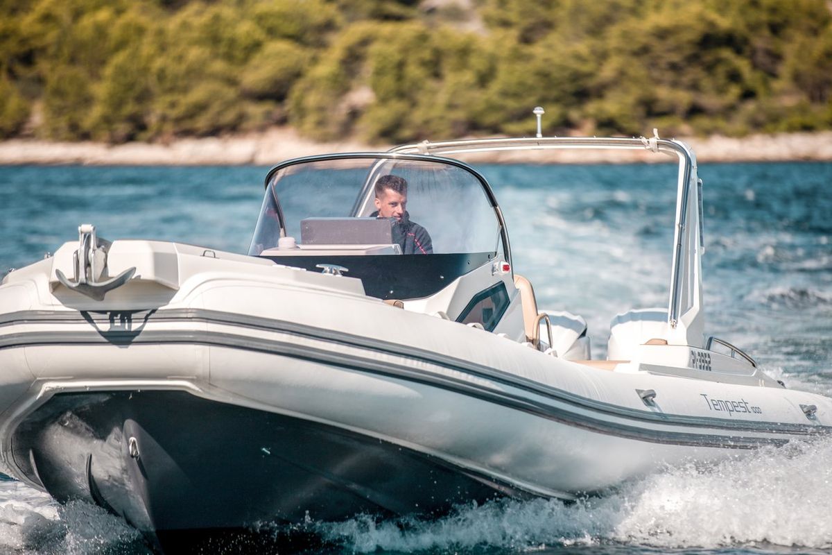 Exterior view of Biba, a Capelli Tempest 1000 OPEN rib at Općina Sukošan, Croatia