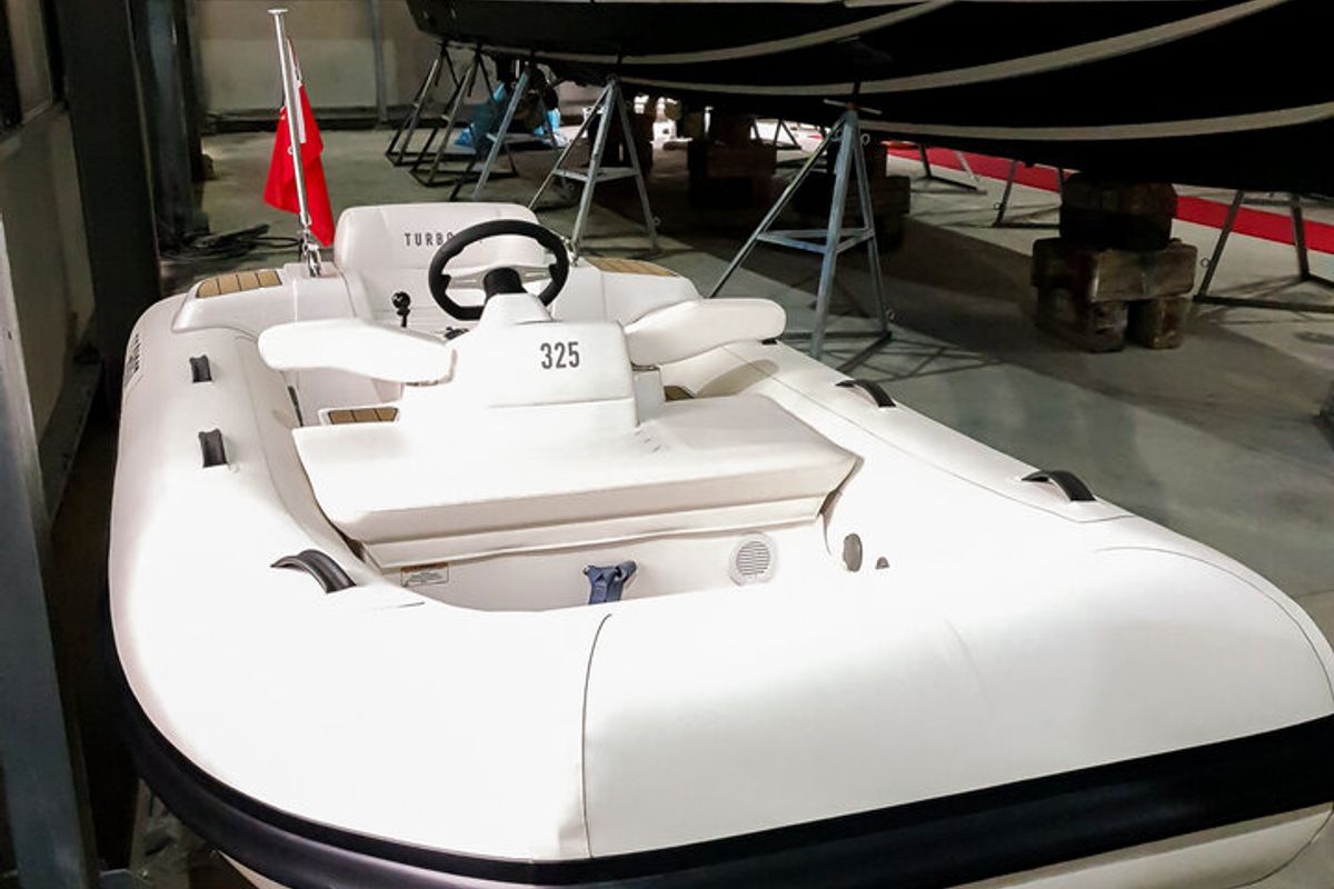 Deck of Ghost, a Sunseeker International Sunseeker Predator 72 yacht at Grad Kaštela, Croatia