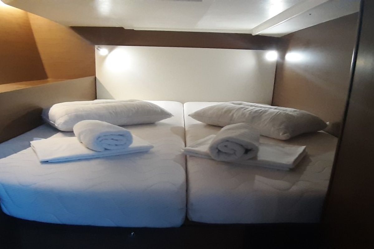 Cabin on Georgio, a Beneteau Oceanis 51.1 sailboat at Municipal Unit of Lefkada, Greece