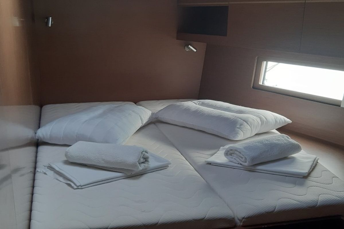 Cabin on Georgio, a Beneteau Oceanis 51.1 sailboat at Municipal Unit of Lefkada, Greece