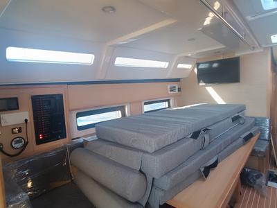 Salon of Mila D&D Kufner 50 I., a D&D Kufner 50 sailboat at Grad Trogir, Croatia