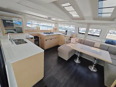 Galley of Caramita, a Fountaine Pajot Elba 45 catamaran at Punat, Croatia
