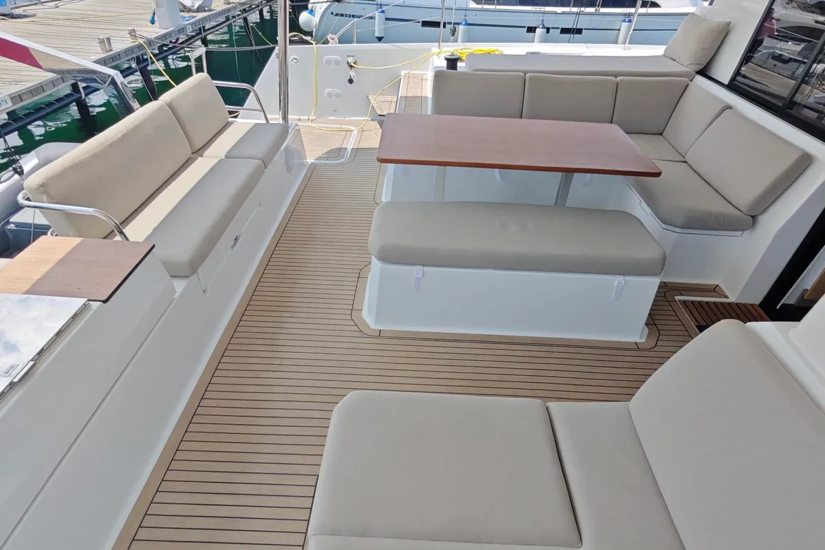 Caramita, a Fountaine Pajot Elba 45 catamaran at Punat, Croatia