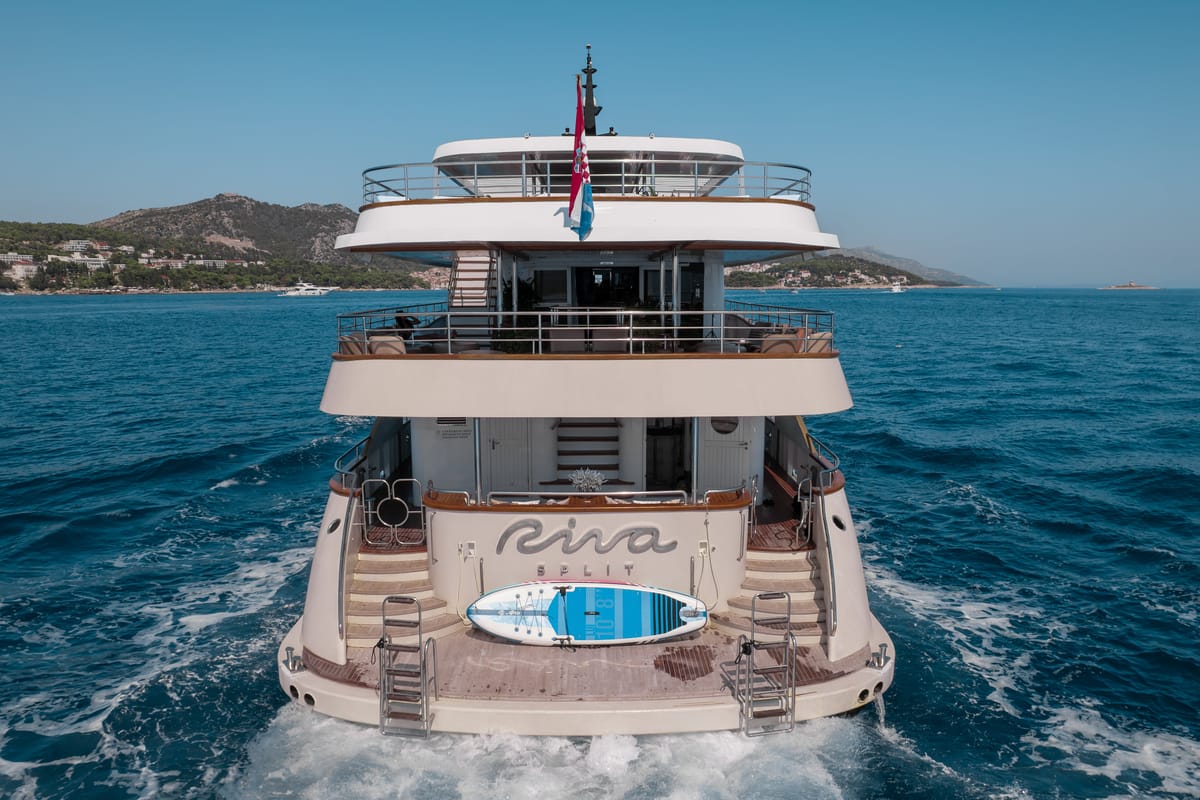 Exterior view of Riva, a Gulet Motoryacht yacht at Split, Croatia