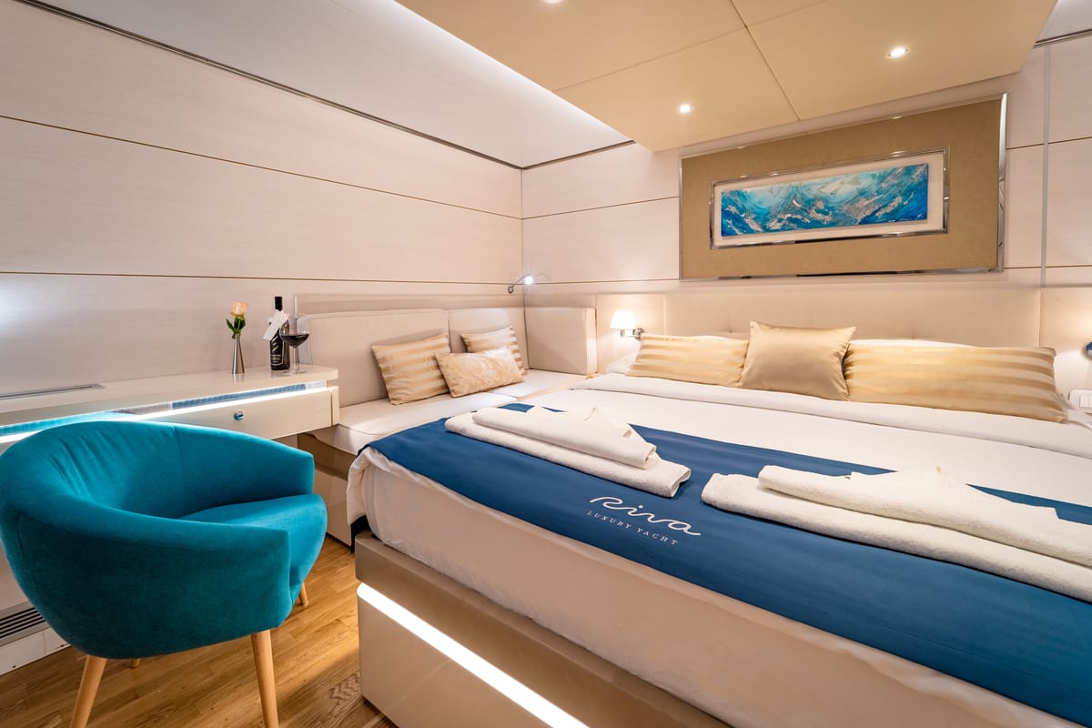 Cabin on Riva, a Gulet Motoryacht yacht at Split, Croatia