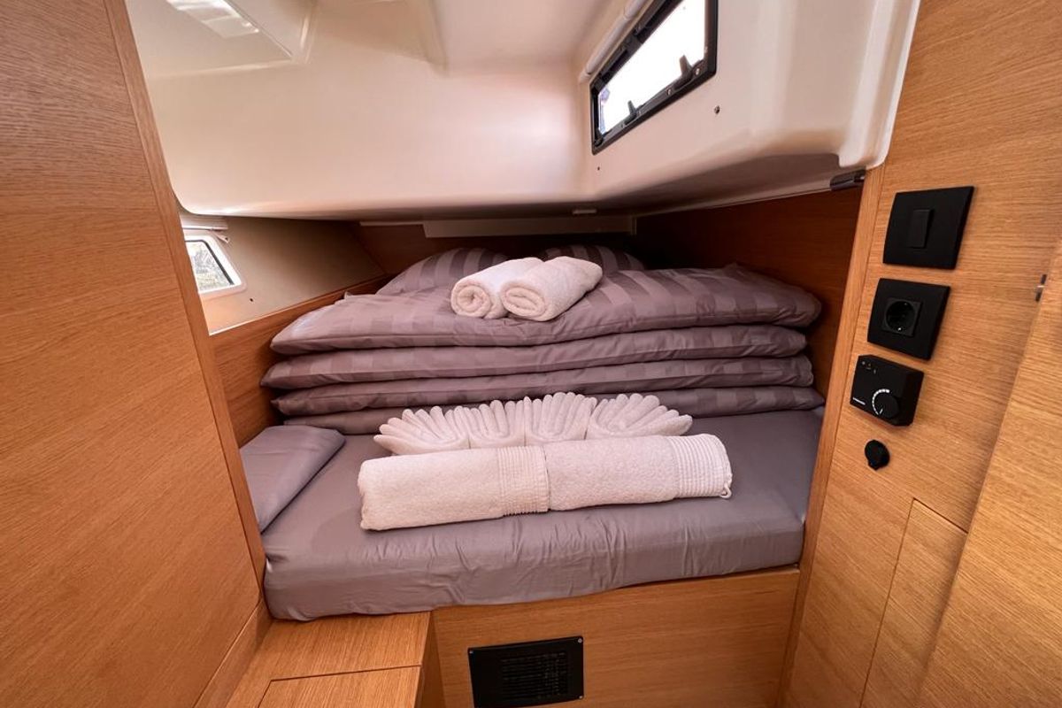 Cabin on CLIO, a AD Boats Salona 46 sailboat at Grad Kaštela, Croatia
