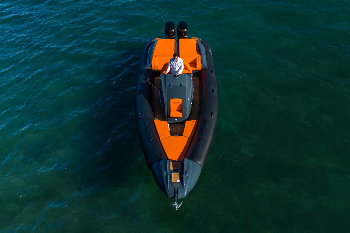 Exterior view of Viviana, a Gulet Panamera PY90 motorboat at Lavreotiki Municipal Unit, Greece
