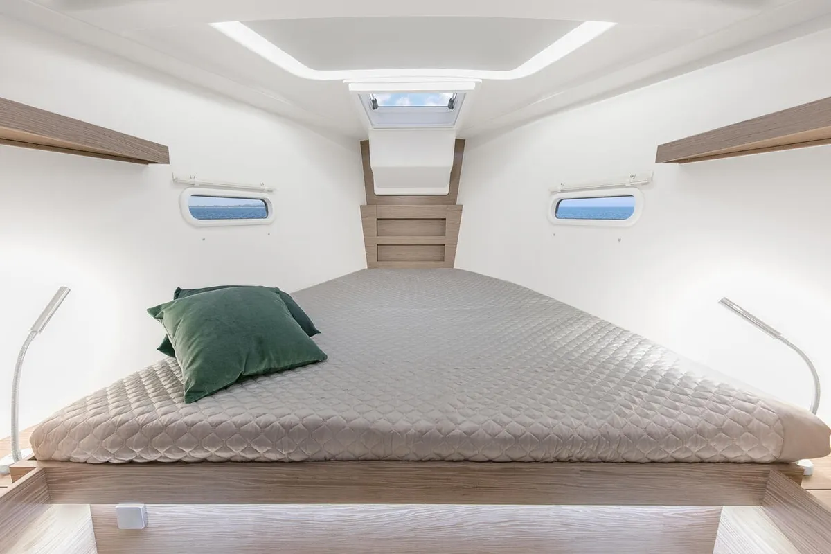 Cabin on Beatrice, a Hanse Yachts Hanse 388 sailboat at Betina, Croatia